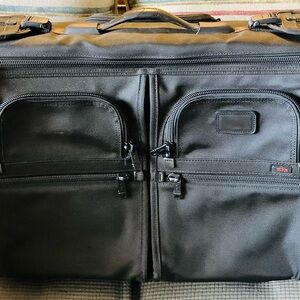 Tumi Alpha 2 Wheel Carry-on Garment Bag Black Ballistic Nylon 22033BH